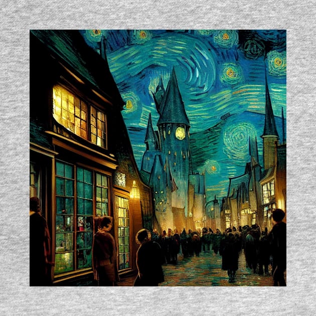 Starry Night in Diagon Alley by Grassroots Green